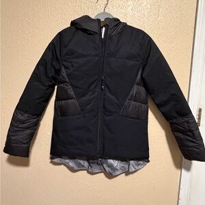 Ivivva Goose Down Jacket Size 14 Reversible Girls Hooded Lululemon